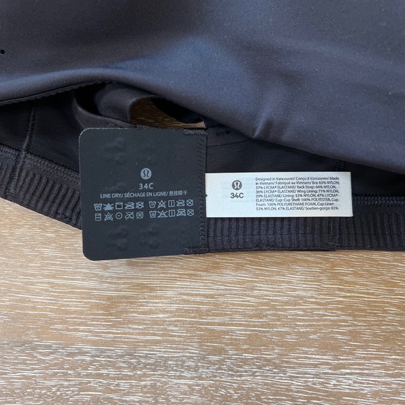 Lululemon AirSupport Bra *High Support C-DDD Cups BLK/ASGY - Picture 12 of 15
